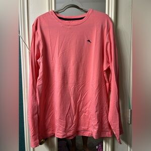 NWT L Tommy Bahama Salmon Crew Neck L/S Tee